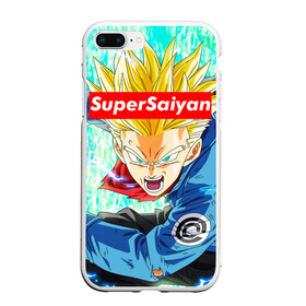 Чехол для iPhone 7Plus/8 Plus матовый с принтом Super Saiyan в Тюмени, Силикон | Область печати: задняя сторона чехла, без боковых панелей | Тематика изображения на принте: anime | dragon ball | аниме | гоку | драгон бол | дракона жемчуг