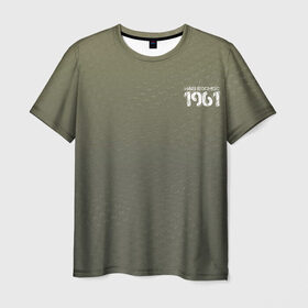 Мужская футболка 3D с принтом #Нашкосмос 1961 в Тюмени, 100% полиэфир | прямой крой, круглый вырез горловины, длина до линии бедер | Тематика изображения на принте: армия | гагарин | градиент | защитная | зеленая | космос | ссср | хаки