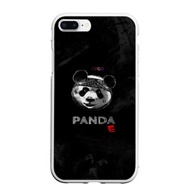 Чехол для iPhone 7Plus/8 Plus матовый с принтом Cygo - panda E в Тюмени, Силикон | Область печати: задняя сторона чехла, без боковых панелей | cygo | panda e | rap | бандана | гепард | голова | леонид вакальчук | медведь | мы бежим с тобой как будто от гепарда | надпись | панда е | реп | репер | рэп | рэпер | сайго | суго | цуго