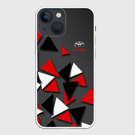 Чехол для iPhone 13 mini с принтом TAYOTA. в Тюмени,  |  | abstract | auto | black | brand | car | geometry | sport | toyota | абстракция | авто | автомобильные | бренд | геометрия | марка | спорт | текстура | тоёта | черный