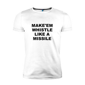 Мужская футболка премиум с принтом BLACKPINK в Тюмени, 92% хлопок, 8% лайкра | приталенный силуэт, круглый вырез ворота, длина до линии бедра, короткий рукав | blackpink | k pop | whistle like a missile | блэк пинк