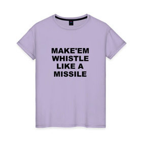 Женская футболка хлопок с принтом BLACKPINK в Тюмени, 100% хлопок | прямой крой, круглый вырез горловины, длина до линии бедер, слегка спущенное плечо | blackpink | k pop | whistle like a missile | блэк пинк