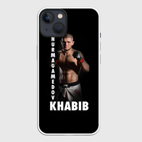 Чехол для iPhone 13 с принтом Хабиб в Тюмени,  |  | Тематика изображения на принте: ufc | маккгрегор | нурмагамедов | хабиб | хабиб нурмагамедов | юфс