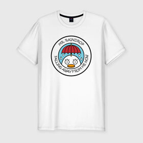 Мужская футболка премиум с принтом Mr Raindrop в Тюмени, 92% хлопок, 8% лайкра | приталенный силуэт, круглый вырез ворота, длина до линии бедра, короткий рукав | Тематика изображения на принте: anime | gin tama | gintama | аниме | гинтама