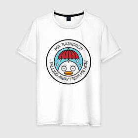Мужская футболка хлопок с принтом Mr Raindrop в Тюмени, 100% хлопок | прямой крой, круглый вырез горловины, длина до линии бедер, слегка спущенное плечо. | Тематика изображения на принте: anime | gin tama | gintama | аниме | гинтама