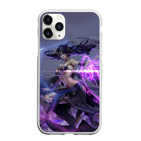 Чехол для iPhone 11 Pro Max матовый с принтом Моргана League of Legends в Тюмени, Силикон |  | Тематика изображения на принте: league | legends | lol | morgana | блеск | искра | крылья | лига легенд | магия | полет | свет