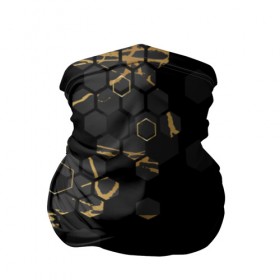 Бандана-труба 3D с принтом АБСТРАКТНЫЕ СОТЫ в Тюмени, 100% полиэстер, ткань с особыми свойствами — Activecool | плотность 150‒180 г/м2; хорошо тянется, но сохраняет форму | 