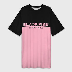 Платье-футболка 3D с принтом BlackPink в Тюмени,  |  | blackpink | k pop | music | блэк пинк | дженни | джису | лис | музыка | розэ