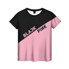 Женская футболка 3D с принтом BlackPink в Тюмени, 100% полиэфир ( синтетическое хлопкоподобное полотно) | прямой крой, круглый вырез горловины, длина до линии бедер | blackpink | k pop | music | блэк пинк | дженни | джису | лис | музыка | розэ