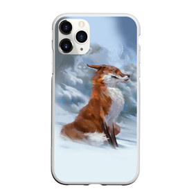 Чехол для iPhone 11 Pro матовый с принтом Гордый лис в Тюмени, Силикон |  | белый | зима | лес | лис | лиса | мех | оранжевый | охотник | природа | снег | хитрый