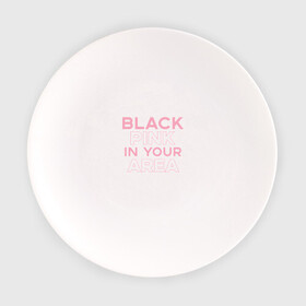 Тарелка с принтом BLACKPINK  в Тюмени, фарфор | диаметр - 210 мм
диаметр для нанесения принта - 120 мм | blackpink | k pop | music | блэк пинк | дженни | джису | лис | музыка | розэ
