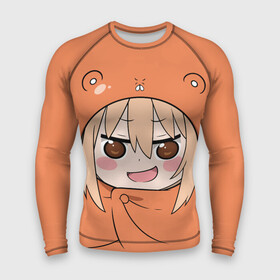 Мужской рашгард 3D с принтом Умару Дома в Тюмени,  |  | himouto umaru chan | himouto umaruchan | komaru | my two faced little sister | tanukichi | u.m.r. | umaru doma | двуличная сестрёнка умару | умару дома