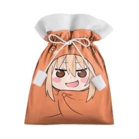 Подарочный 3D мешок с принтом Himouto! Umaru-chan в Тюмени, 100% полиэстер | Размер: 29*39 см | himouto umaru chan | himouto umaruchan | komaru | my two faced little sister | tanukichi | u.m.r. | umaru doma | двуличная сестрёнка умару | умару дома