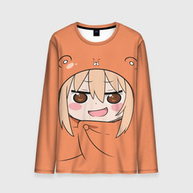 Мужской лонгслив 3D с принтом Himouto! Umaru-chan в Тюмени, 100% полиэстер | длинные рукава, круглый вырез горловины, полуприлегающий силуэт | himouto umaru chan | himouto umaruchan | komaru | my two faced little sister | tanukichi | u.m.r. | umaru doma | двуличная сестрёнка умару | умару дома