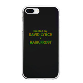 Чехол для iPhone 7Plus/8 Plus матовый с принтом Created by Lynch & Frost в Тюмени, Силикон | Область печати: задняя сторона чехла, без боковых панелей | david lynch | mark frost | twin peaks | твин пикс