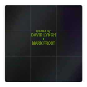 Магнитный плакат 3Х3 с принтом Created by Lynch & Frost в Тюмени, Полимерный материал с магнитным слоем | 9 деталей размером 9*9 см | david lynch | mark frost | twin peaks | твин пикс