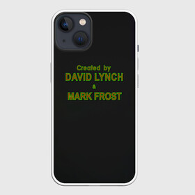 Чехол для iPhone 13 с принтом Created by Lynch  Frost в Тюмени,  |  | david lynch | mark frost | twin peaks | твин пикс