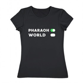 Женская футболка хлопок с принтом ФараОН в Тюмени, 100% хлопок | прямой крой, круглый вырез горловины, длина до линии бедер, слегка спущенное плечо | deaddynasty | pharaoh | phuneral | фараон