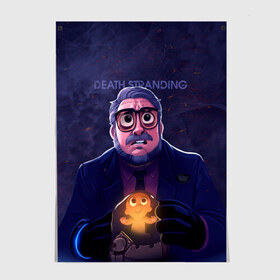 Постер с принтом Guillermo del Toro в Тюмени, 100% бумага
 | бумага, плотность 150 мг. Матовая, но за счет высокого коэффициента гладкости имеет небольшой блеск и дает на свету блики, но в отличии от глянцевой бумаги не покрыта лаком | 
