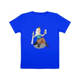 Детская футболка хлопок с принтом Disenchantment. Princess Bean в Тюмени, 100% хлопок | круглый вырез горловины, полуприлегающий силуэт, длина до линии бедер | Тематика изображения на принте: 