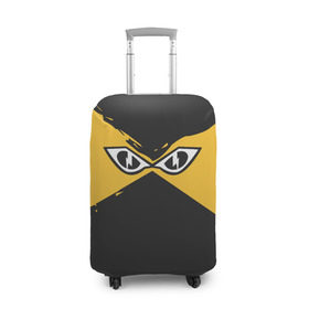 Чехол для чемодана 3D с принтом R6S IQ в Тюмени, 86% полиэфир, 14% спандекс | двустороннее нанесение принта, прорези для ручек и колес | 6 | cybersport | esport | logo | pro league | rainbow | rainbow six siege | six | team | киберспорт | лого | радуга осада