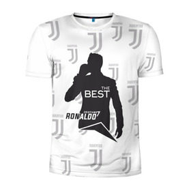 Мужская футболка 3D спортивная с принтом Ronaldo the best в Тюмени, 100% полиэстер с улучшенными характеристиками | приталенный силуэт, круглая горловина, широкие плечи, сужается к линии бедра | Тематика изображения на принте: 7 | cristiano | juventus | ronaldo | криштиану | роналду | ювентус