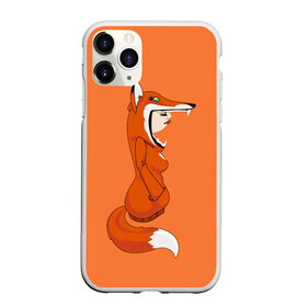Чехол для iPhone 11 Pro матовый с принтом Барышня Лиса в Тюмени, Силикон |  | fox | foxes | girl | hoody | барышня | девочка | девушка | женщина | лис | лиса | лисица | лисицы | лисой | лисы | оранжевый | толстовка | худи