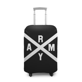 Чехол для чемодана 3D с принтом BTS ARMY в Тюмени, 86% полиэфир, 14% спандекс | двустороннее нанесение принта, прорези для ручек и колес | bts | bts army | j hope | jimin | jin | jungkook | k pop | rap monster | rapmon | suga | v | бтс | корея