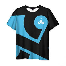Мужская футболка 3D с принтом cs:go - Cloud9 The Form (2018/2019) в Тюмени, 100% полиэфир | прямой крой, круглый вырез горловины, длина до линии бедер | Тематика изображения на принте: 0x000000123 | cloud9 | csgo | клауд9 | ксго