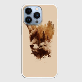 Чехол для iPhone 13 Pro с принтом Лесной Лис в Тюмени,  |  | forest | fox | foxes | tree | trees | дерево | деревья | лес | лис | лиса | лисица | лисицы | лисы