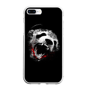 Чехол для iPhone 7Plus/8 Plus матовый с принтом The Real Panda в Тюмени, Силикон | Область печати: задняя сторона чехла, без боковых панелей | bear | panda | pandas | медведь | панда