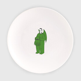 Тарелка с принтом Лавкрафт в Тюмени, фарфор | диаметр - 210 мм
диаметр для нанесения принта - 120 мм | cthulhu | cthulhu fhtagn | lovecraft | ктулху | лавкрафт