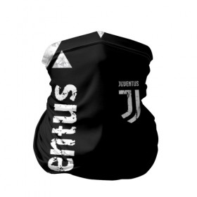 Бандана-труба 3D с принтом Juventus Black and White в Тюмени, 100% полиэстер, ткань с особыми свойствами — Activecool | плотность 150‒180 г/м2; хорошо тянется, но сохраняет форму | Тематика изображения на принте: club | football | juventus | белый | италия | клуб | форма | черный | ювентус