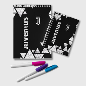 Блокнот с принтом Juventus Black and White в Тюмени, 100% бумага | 48 листов, плотность листов — 60 г/м2, плотность картонной обложки — 250 г/м2. Листы скреплены удобной пружинной спиралью. Цвет линий — светло-серый
 | club | football | juventus | белый | италия | клуб | форма | черный | ювентус