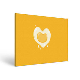 Холст прямоугольный с принтом Яичница Сердечко в Тюмени, 100% ПВХ |  | eggs | food | heart | love | white | yellow | белок | всмятку | еда | желток | любовь | сердечко | сердце | яичница | яйца