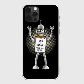 Чехол для iPhone 12 Pro Max с принтом Kill All Humans в Тюмени, Силикон |  | Тематика изображения на принте: all | bender | futurama | humans | kill | бендер | близок | всех | конец | людей | футурама