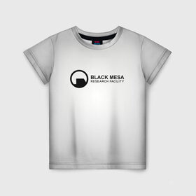 Детская футболка 3D с принтом Black Mesa в Тюмени, 100% гипоаллергенный полиэфир | прямой крой, круглый вырез горловины, длина до линии бедер, чуть спущенное плечо, ткань немного тянется | black mesa | half life | халф лайф | черная меса
