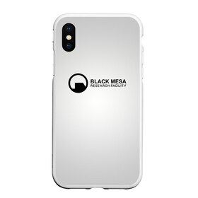 Чехол для iPhone XS Max матовый с принтом Black Mesa в Тюмени, Силикон | Область печати: задняя сторона чехла, без боковых панелей | black mesa | half life | халф лайф | черная меса