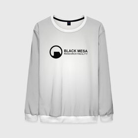 Мужской свитшот 3D с принтом Black Mesa в Тюмени, 100% полиэстер с мягким внутренним слоем | круглый вырез горловины, мягкая резинка на манжетах и поясе, свободная посадка по фигуре | black mesa | half life | халф лайф | черная меса