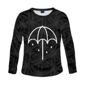 Женский лонгслив 3D с принтом Bring Me The Horizon в Тюмени, 100% полиэстер | длинные рукава, круглый вырез горловины, полуприлегающий силуэт | bmth | bring | horizon | me | the | альтернатива | бринги | зонт | зонтик | метал | музыка | рок