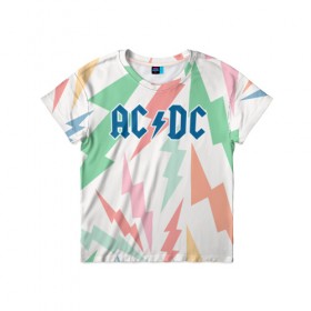 Детская футболка 3D с принтом AC/DC в Тюмени, 100% гипоаллергенный полиэфир | прямой крой, круглый вырез горловины, длина до линии бедер, чуть спущенное плечо, ткань немного тянется | acdc | альтернатива | группа | диси | метал | музыка | музыканты | рок | эйси | эйсидиси