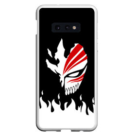 Чехол для Samsung S10E с принтом BLEACH (НА СПИНЕ) в Тюмени, Силикон | Область печати: задняя сторона чехла, без боковых панелей | Тематика изображения на принте: anime | bleach | fire | form | heroes | ichigo | manga | аниме | блич | броня | герои | ичиго | костюм | манга | огонь