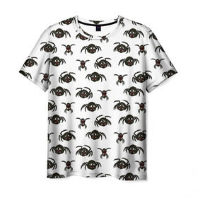 Мужская футболка 3D с принтом Don`t Starve в Тюмени, 100% полиэфир | прямой крой, круглый вырез горловины, длина до линии бедер | Тематика изображения на принте: game | spider | паттерн | паук