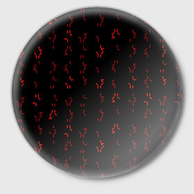 Значок с принтом Алфавит хищников в Тюмени,  металл | круглая форма, металлическая застежка в виде булавки | Тематика изображения на принте: prediator | алфавит | инопланетяне | код | опасность | пришельцы | символы | фильм | хищник