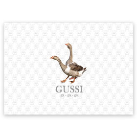 Поздравительная открытка с принтом Гуси в Тюмени, 100% бумага | плотность бумаги 280 г/м2, матовая, на обратной стороне линовка и место для марки
 | anti | bird | geese | go | gussi | home | snake | анти | брэнд | верховный | высший | гуси | гуччи | домашняя | знак | идут | картинка | крутой | логотип | лучший | мода | молодёжная | популярная | прикол | птица | рисунок