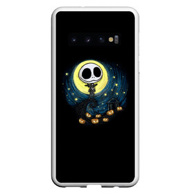 Чехол для Samsung Galaxy S10 с принтом The Nightmare Before Christmas в Тюмени, Силикон | Область печати: задняя сторона чехла, без боковых панелей | Тематика изображения на принте: before | burton | christmas | horror | jack skellington | nightmare | tim | timothy | walter | бёртон | джек | перед | рождеством | скеллингтон | тим | тимоти | ужастик | ужасы | уолтер