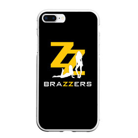 Чехол для iPhone 7Plus/8 Plus матовый с принтом BRAZZERS в Тюмени, Силикон | Область печати: задняя сторона чехла, без боковых панелей | brazzers | верховный | девушка | девушки | дом | картинка | красивая | круто | лучший | любовь | мода | молодёжная | рисунок | силуэт | современная | стиль | студия | трафарет | фильмы | чёрный фон