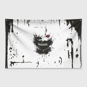 Флаг-баннер с принтом Kaneki Ken (Tokyo Ghoul) #1 в Тюмени, 100% полиэстер | размер 67 х 109 см, плотность ткани — 95 г/м2; по краям флага есть четыре люверса для крепления | anime | kaneki ken | tokyo ghoul | аниме | канеки кен | токийский гуль