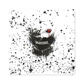 Магнит виниловый Квадрат с принтом Kaneki Ken (Tokyo Ghoul) #3 в Тюмени, полимерный материал с магнитным слоем | размер 9*9 см, закругленные углы | anime | kaneki ken | tokyo ghoul | аниме | канеки кен | токийский гуль