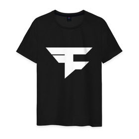 Мужская футболка хлопок с принтом FAZE CLAN в Тюмени, 100% хлопок | прямой крой, круглый вырез горловины, длина до линии бедер, слегка спущенное плечо. | Тематика изображения на принте: action | astralis | awp | counter strike | cs go | cs go global offensive | cybersport | faze clan | game | gamer | hyper beast | shooter | skin | team liquid | киберспорт | оружие | скины